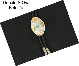 Double S Oval Bolo Tie