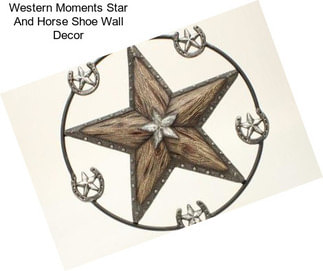 Western Moments Star And Horse Shoe Wall Decor