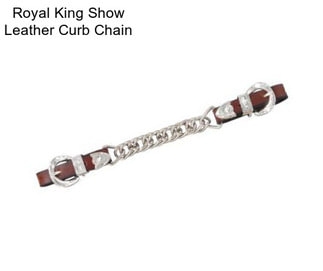 Royal King Show Leather Curb Chain