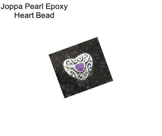Joppa Pearl Epoxy Heart Bead