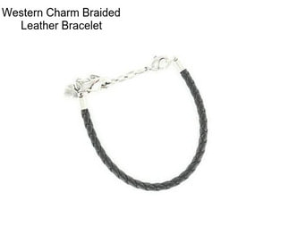 Western Charm Braided Leather Bracelet