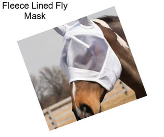 Fleece Lined Fly Mask