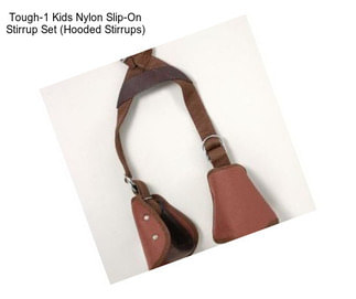Tough-1 Kids Nylon Slip-On Stirrup Set (Hooded Stirrups)