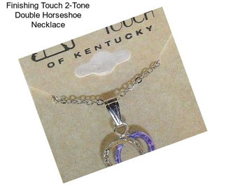 Finishing Touch 2-Tone Double Horseshoe Necklace