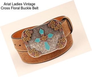 Ariat Ladies Vintage Cross Floral Buckle Belt