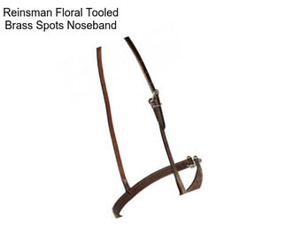 Reinsman Floral Tooled Brass Spots Noseband