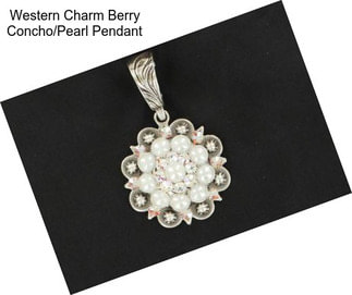 Western Charm Berry Concho/Pearl Pendant