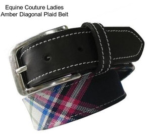 Equine Couture Ladies Amber Diagonal Plaid Belt