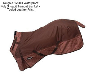 Tough-1 1200D Waterproof Poly Snuggit Turnout Blanket - Tooled Leather Print