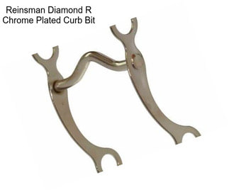 Reinsman Diamond R Chrome Plated Curb Bit