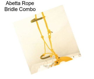 Abetta Rope Bridle Combo