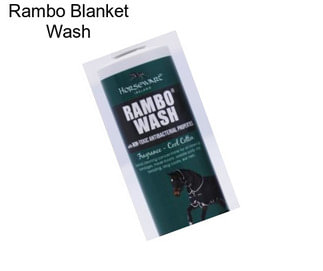 Rambo Blanket Wash