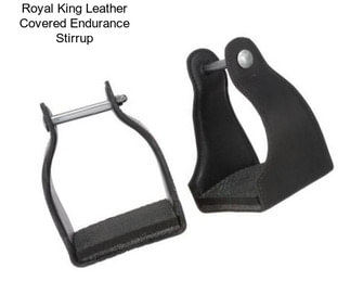 Royal King Leather Covered Endurance Stirrup