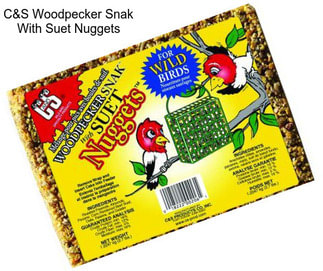 C&S Woodpecker Snak With Suet Nuggets