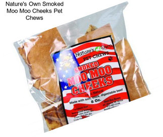 Nature\'s Own Smoked Moo Moo Cheeks Pet Chews