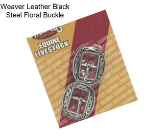 Weaver Leather Black Steel Floral Buckle