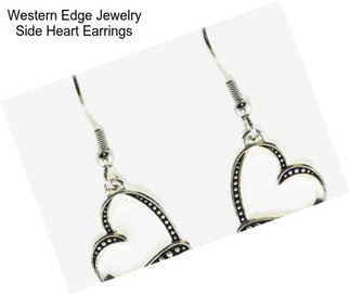 Western Edge Jewelry Side Heart Earrings