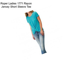 Roper Ladies 1771 Rayon Jersey Short Sleeve Tee