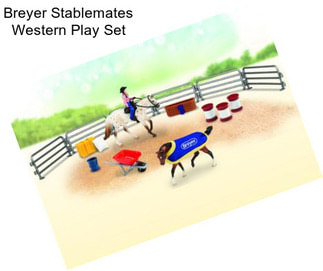 Breyer Stablemates Western Play Set