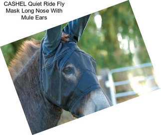 CASHEL Quiet Ride Fly Mask Long Nose With Mule Ears