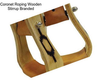 Coronet Roping Wooden Stirrup Branded