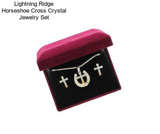Lightning Ridge Horseshoe Cross Crystal Jewelry Set