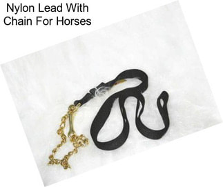 Nylon Lead With Chain For Horses