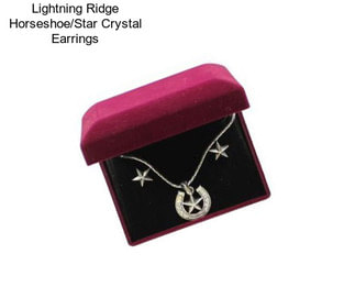 Lightning Ridge Horseshoe/Star Crystal Earrings