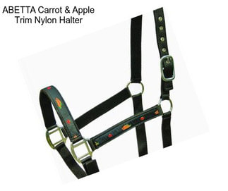 ABETTA Carrot & Apple Trim Nylon Halter