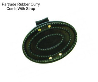 Partrade Rubber Curry Comb With Strap
