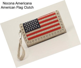 Nocona Americana American Flag Clutch