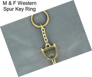 M & F Western Spur Key Ring