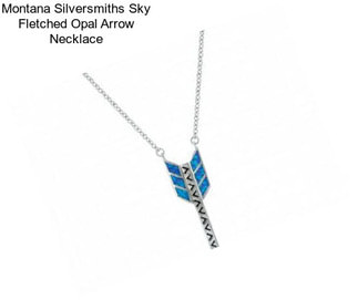 Montana Silversmiths Sky Fletched Opal Arrow Necklace