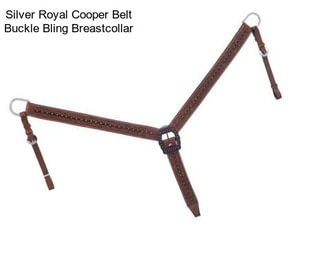 Silver Royal Cooper Belt Buckle Bling Breastcollar