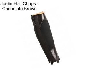 Justin Half Chaps - Chocolate Brown