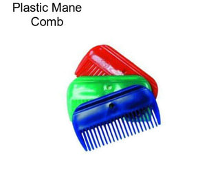 Plastic Mane Comb