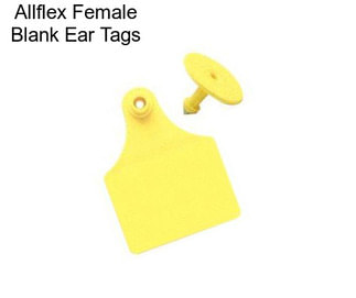 Allflex Female Blank Ear Tags