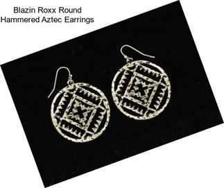 Blazin Roxx Round Hammered Aztec Earrings