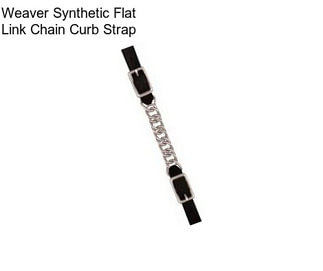 Weaver Synthetic Flat Link Chain Curb Strap