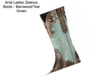 Ariat Ladies Zealous Boots - Barnwood/Teal Green