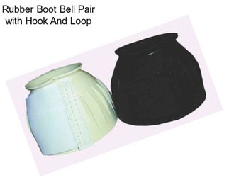 Rubber Boot Bell Pair with Hook And Loop