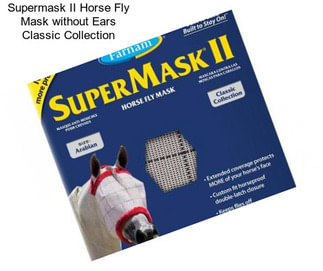 Supermask II Horse Fly Mask without Ears Classic Collection