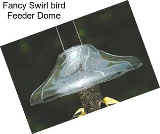 Fancy Swirl bird Feeder Dome