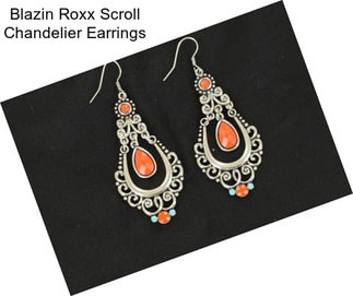 Blazin Roxx Scroll Chandelier Earrings