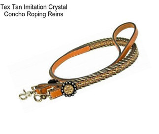 Tex Tan Imitation Crystal Concho Roping Reins