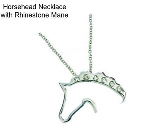 Horsehead Necklace with Rhinestone Mane