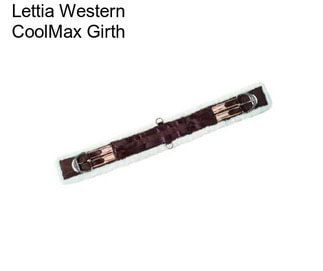 Lettia Western CoolMax Girth