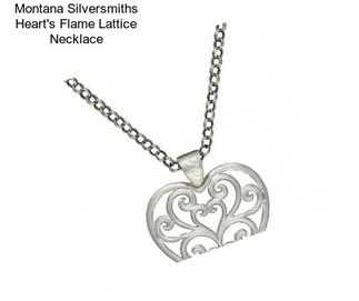 Montana Silversmiths Heart\'s Flame Lattice Necklace