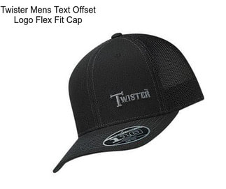 Twister Mens Text Offset Logo Flex Fit Cap