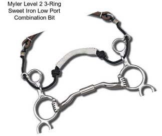 Myler Level 2 3-Ring Sweet Iron Low Port Combination Bit